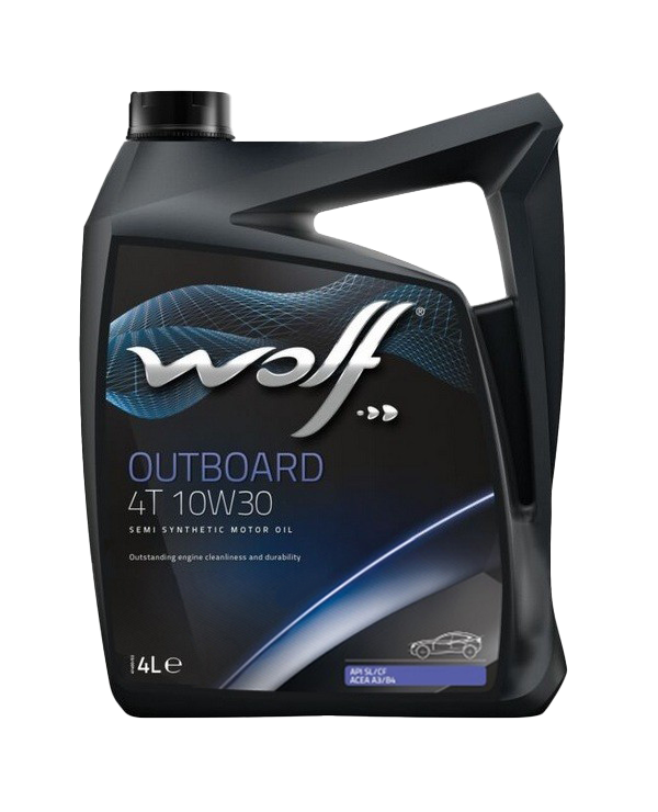 Моторное масло Wolf Outboard 4T 10W-30, 4л 